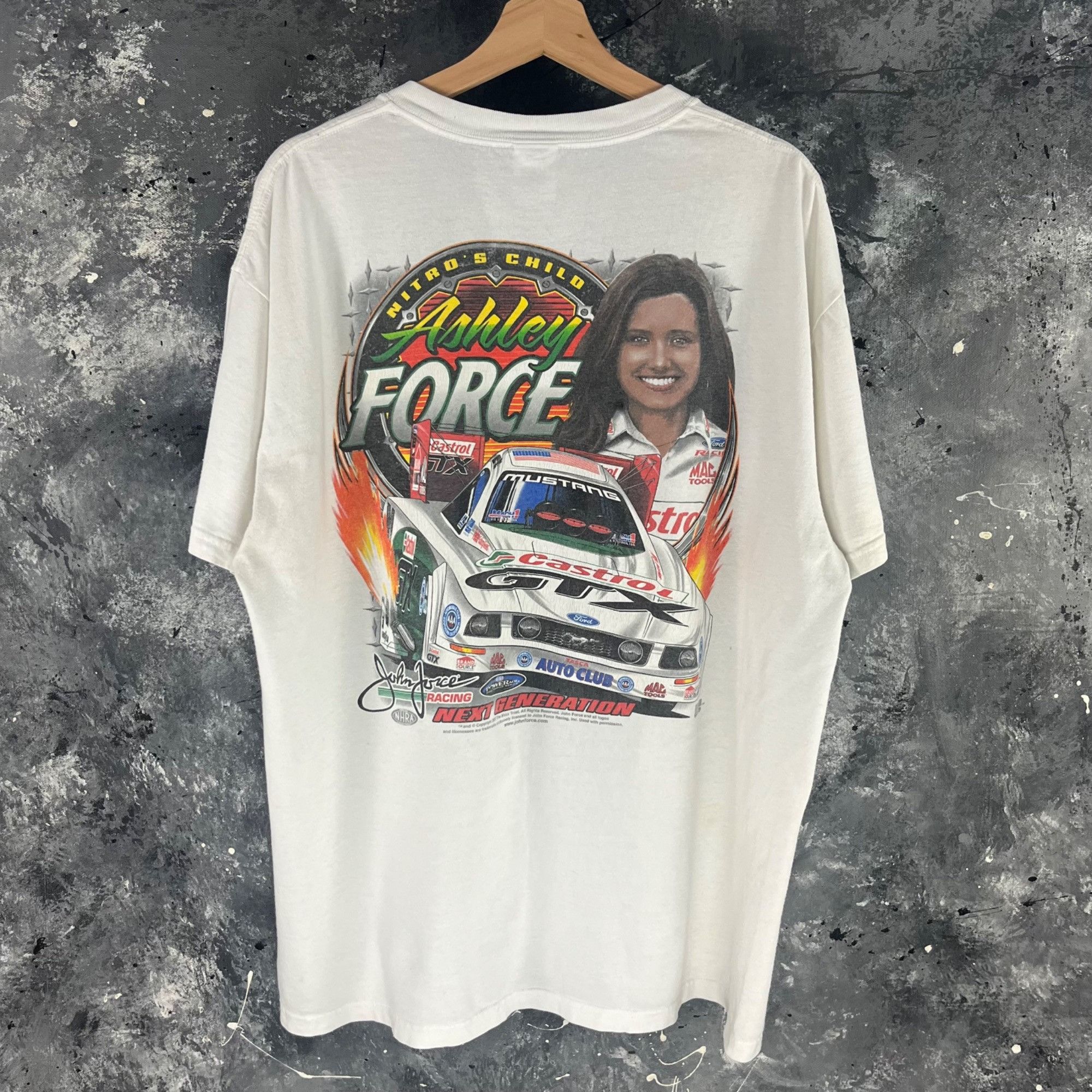 NASCAR × Vintage Vintage Y2K Ashley Force racing shirt | Grailed