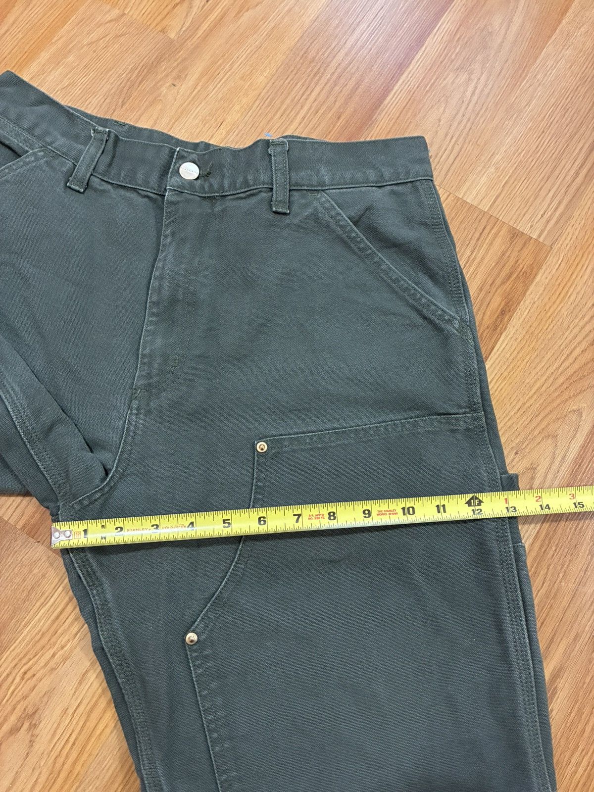 Carhartt Wip 31x32 Carhartt WIP Double Knee Stone Washed Canvas Pant Fade Size US 31 - 11 Thumbnail