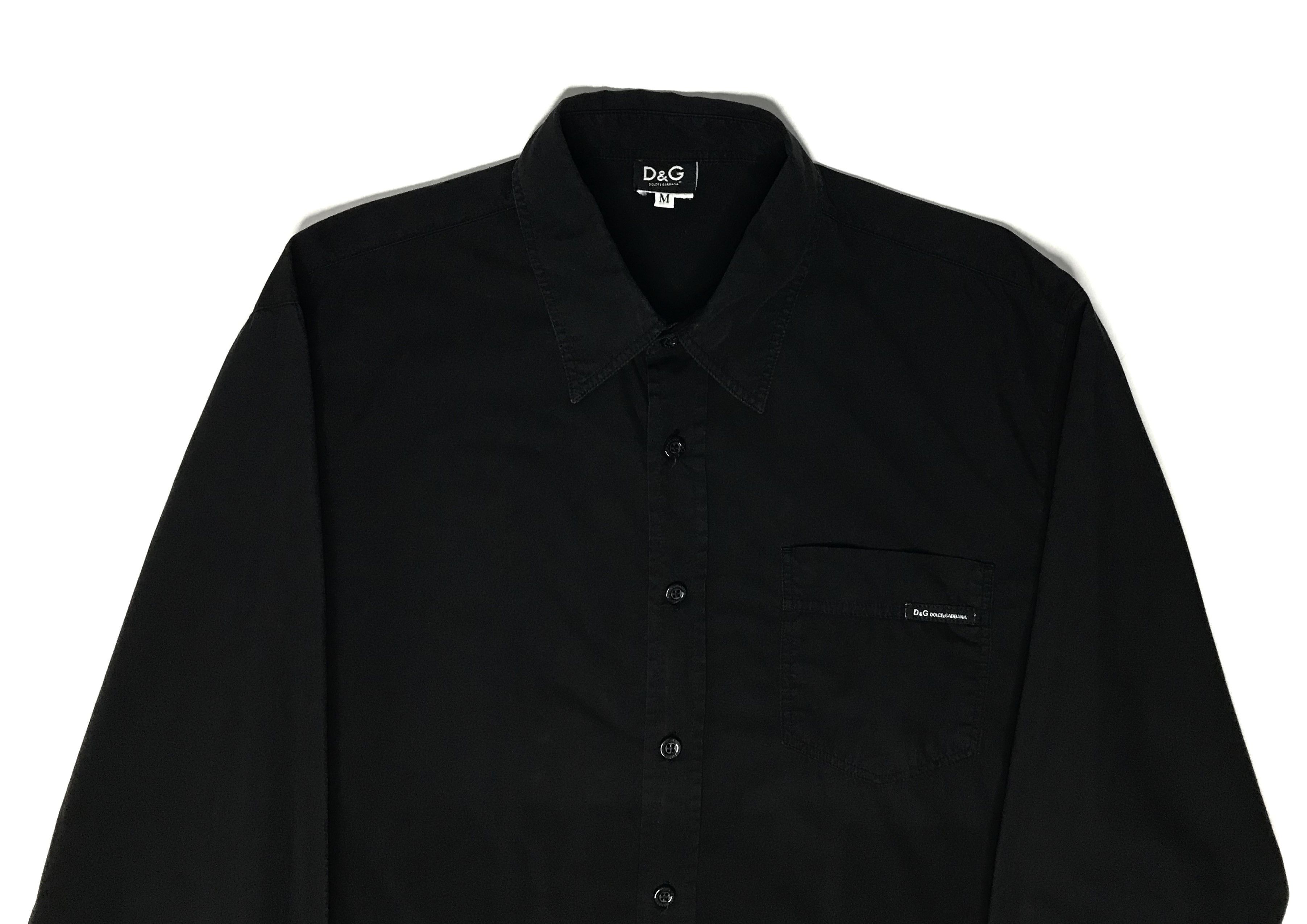Dolce & Gabbana Dolce&Gabbana Vintage Mens Button Up Shirt Black Size US M / EU 48-50 / 2 - 3 Thumbnail