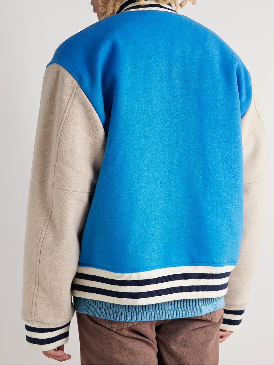 Acne Studios ACNE STUDIOS Ovan Wool-Blend Felt Varsity Jacket Size US XL / EU 56 / 4 - 2 Thumbnail