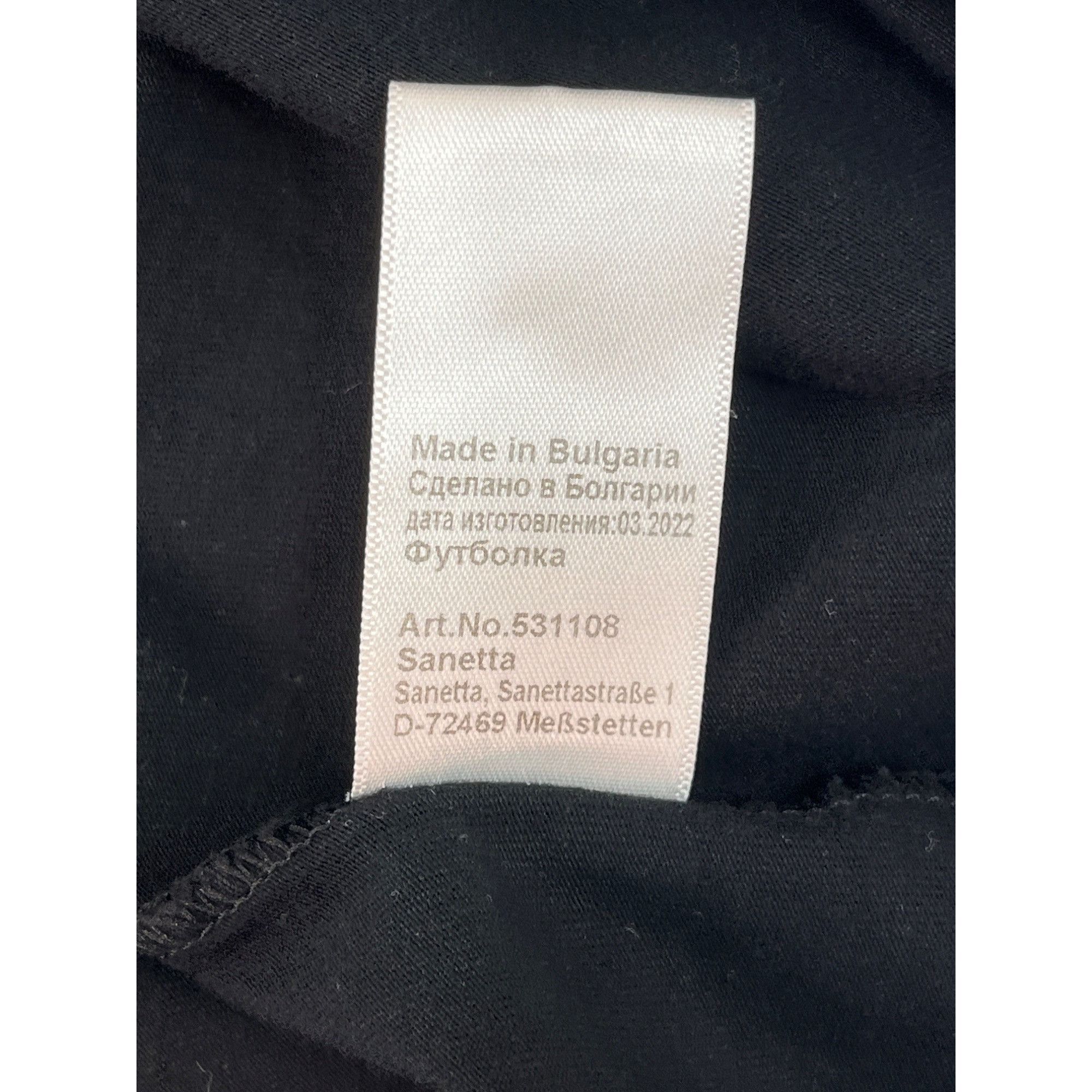 Strellson Strellson Black V-Neck T-Shirt XXL 95% Cotton Mens Casual Te Size US XXL / EU 58 / 5 - 7 Thumbnail