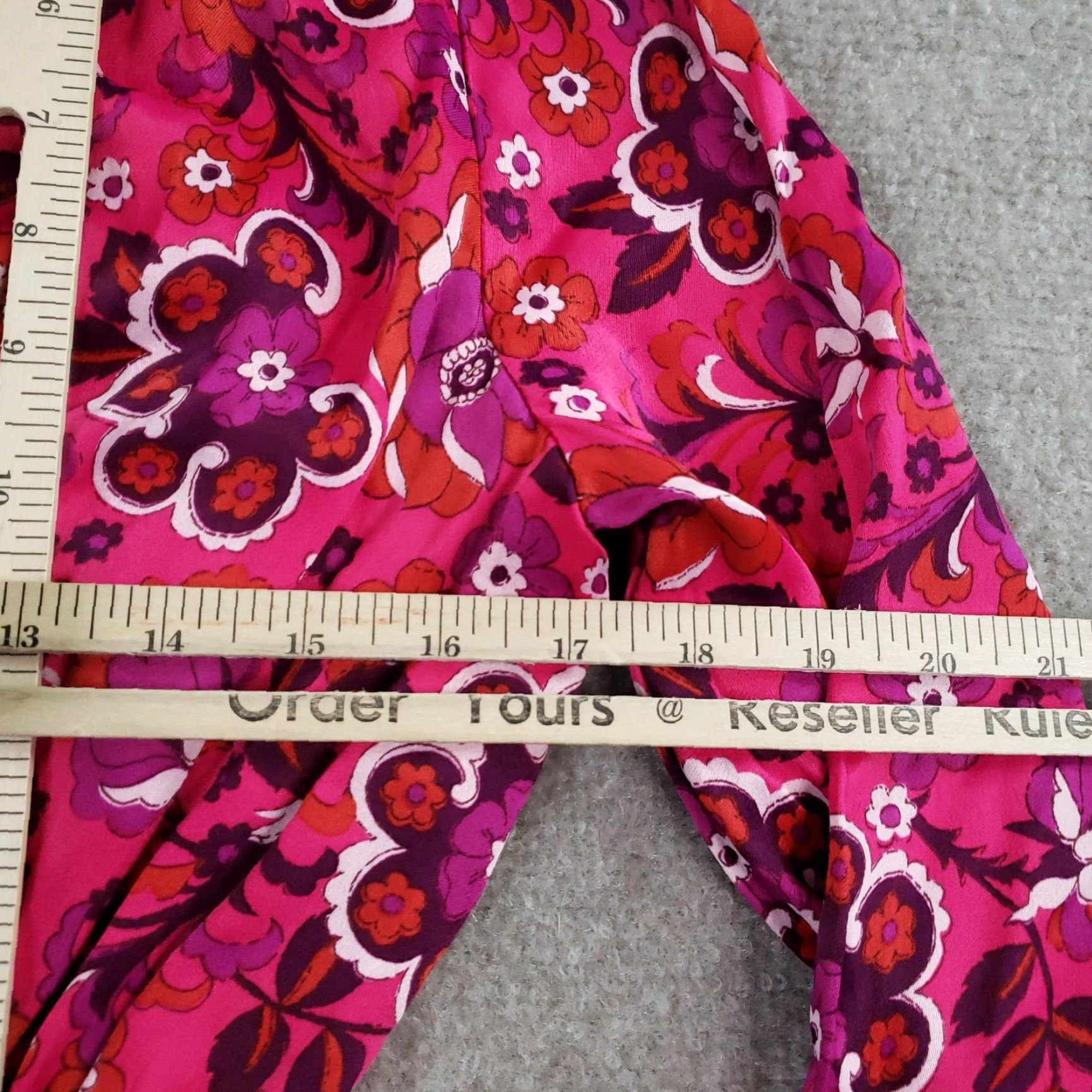 Vintage Maeve Dress Women Small Pink Floral Long Sleeve Mini Wrap Size S / US 4 / IT 40 - 4 Thumbnail