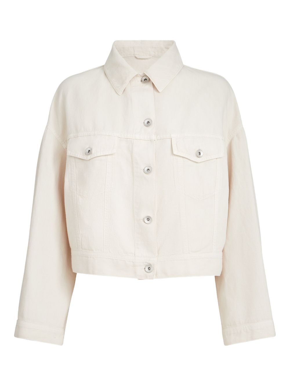 Brunello Cucinelli LINEN AND COTTON BLEND JACKET Size M / US 6-8 / IT 42-44 - 1 Thumbnail