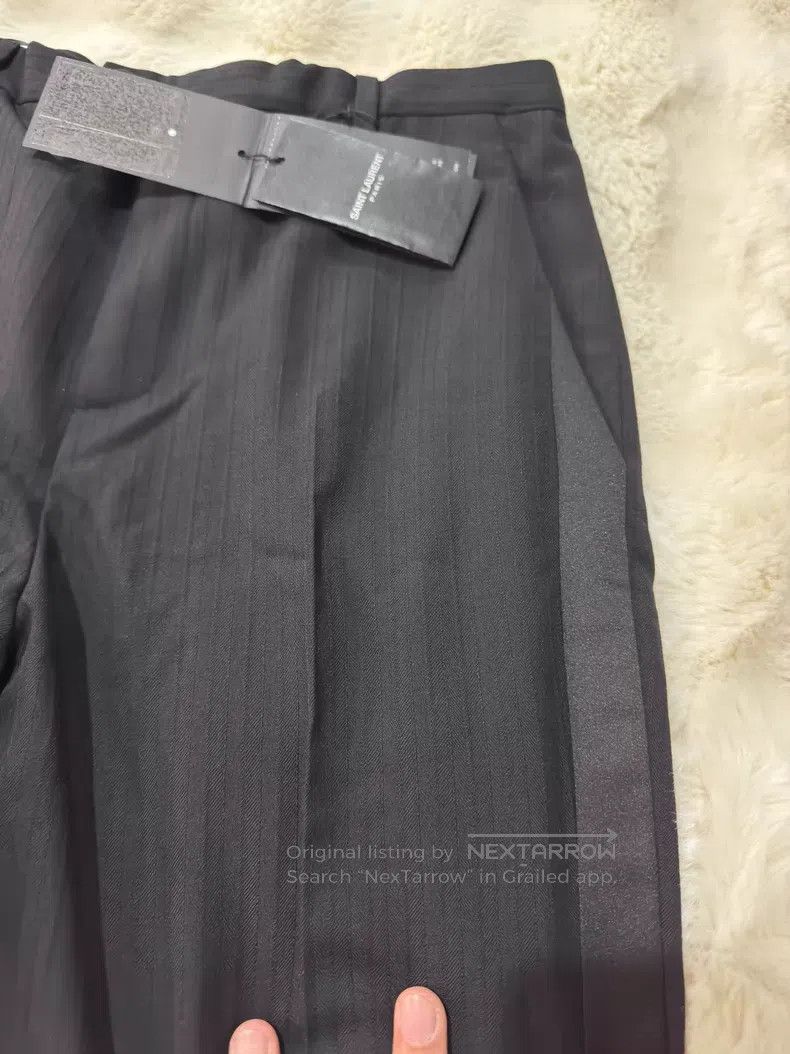 Saint Laurent Paris Saint Laurent Paris Dark Pattern Smoking Pants Trousers Size US 28 / EU 44 - 4 Thumbnail