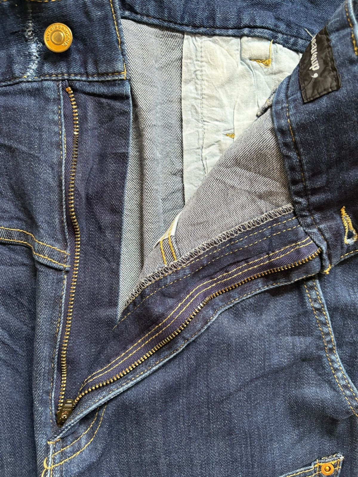 Issey Miyake × Japanese Brand × mercibeaucoup Vintage Mercibeaucoup Bush Pant Blue Wash Jeans Size US 32 / EU 48 - 9 Thumbnail