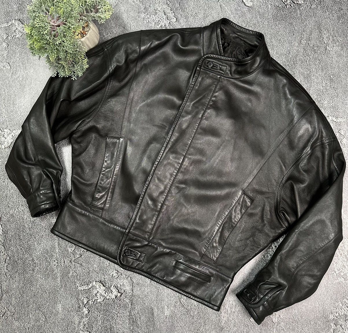 Vintage × Zilli Super RARE Zilli for Stephan Kelian leather oversized jacket Size US M / EU 48-50 / 2 - 15 Thumbnail