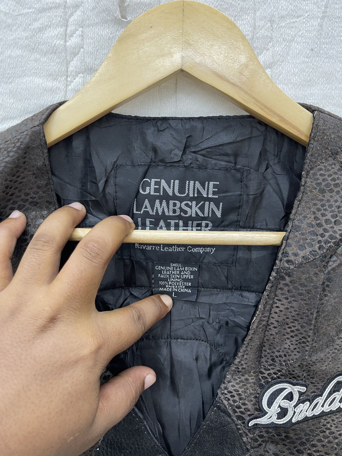 Japanese Brand ARCHIVE💥KANAGAWA BUDDIES HD RIDER CLUB LEATHER VEST JACKET Size US L / EU 52-54 / 3 - 7 Thumbnail