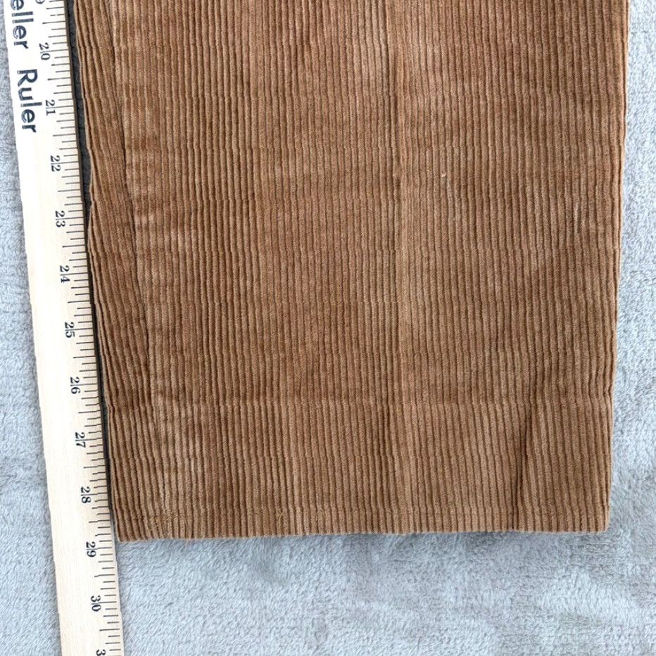 Brooks Brothers VINTAGE Brooks Brothers Pleated Dress Pants Corduroy 35x29 Brown Old Money Luxury Baggy Size US 35 - 5 Thumbnail