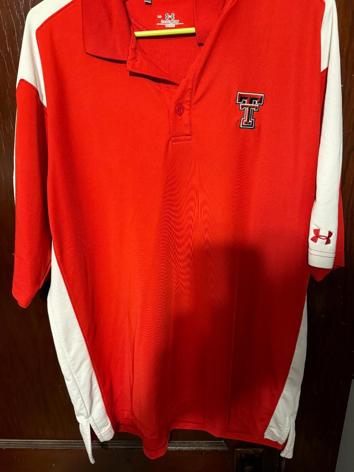 Under Armour Texas Tech Red Raiders Polo Shirt Red Under Armour Si L Men Size ONE SIZE - 1 Thumbnail