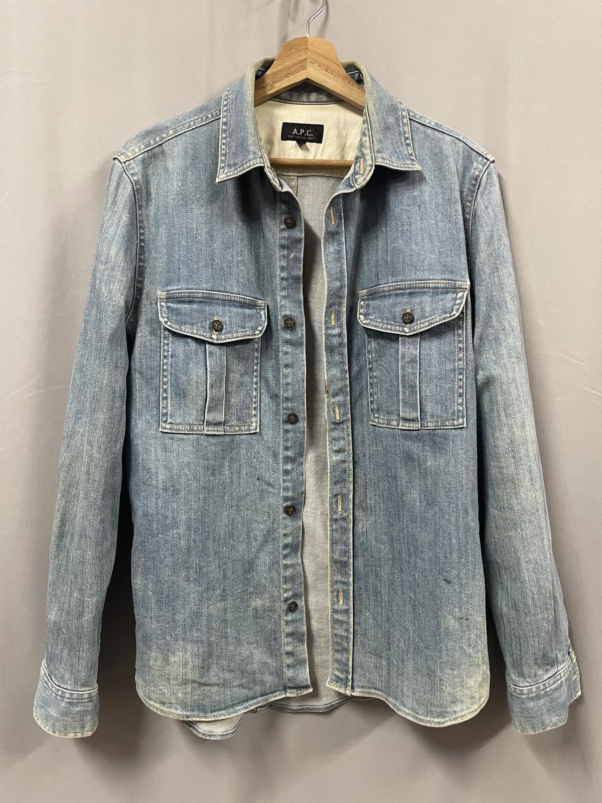 A.P.C. A.P.C overshirt jacket denim size S Size US S / EU 44-46 / 1 - 2 Thumbnail