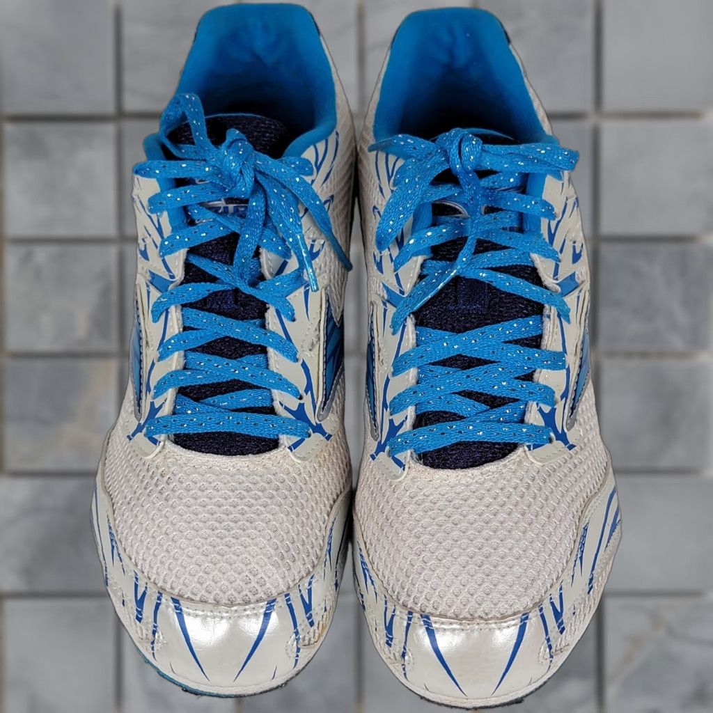 Mizuno Mizuno Women’s Track Shoes Multicolor Lace Spikes Blue White Neon Sneakers US 10 EU 41 Womens Track & Field Shoes Size US 8 / IT 38 - 1 Thumbnail