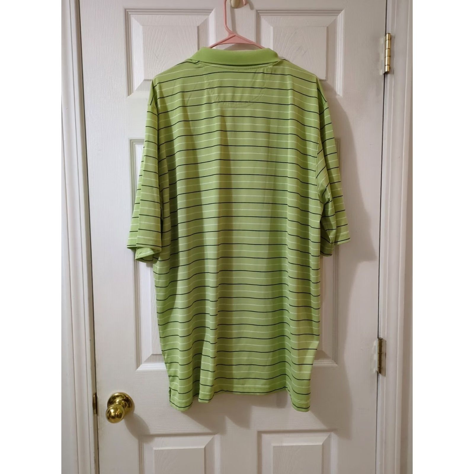 Vintage Arnold Palmer Shirt Polo Golf Striped Green XXL Men Preppy Outdoor Collard/Collar Polo Shirt Mens 2XL Green Stripe Size US XXL / EU 58 / 5 - 4 Thumbnail