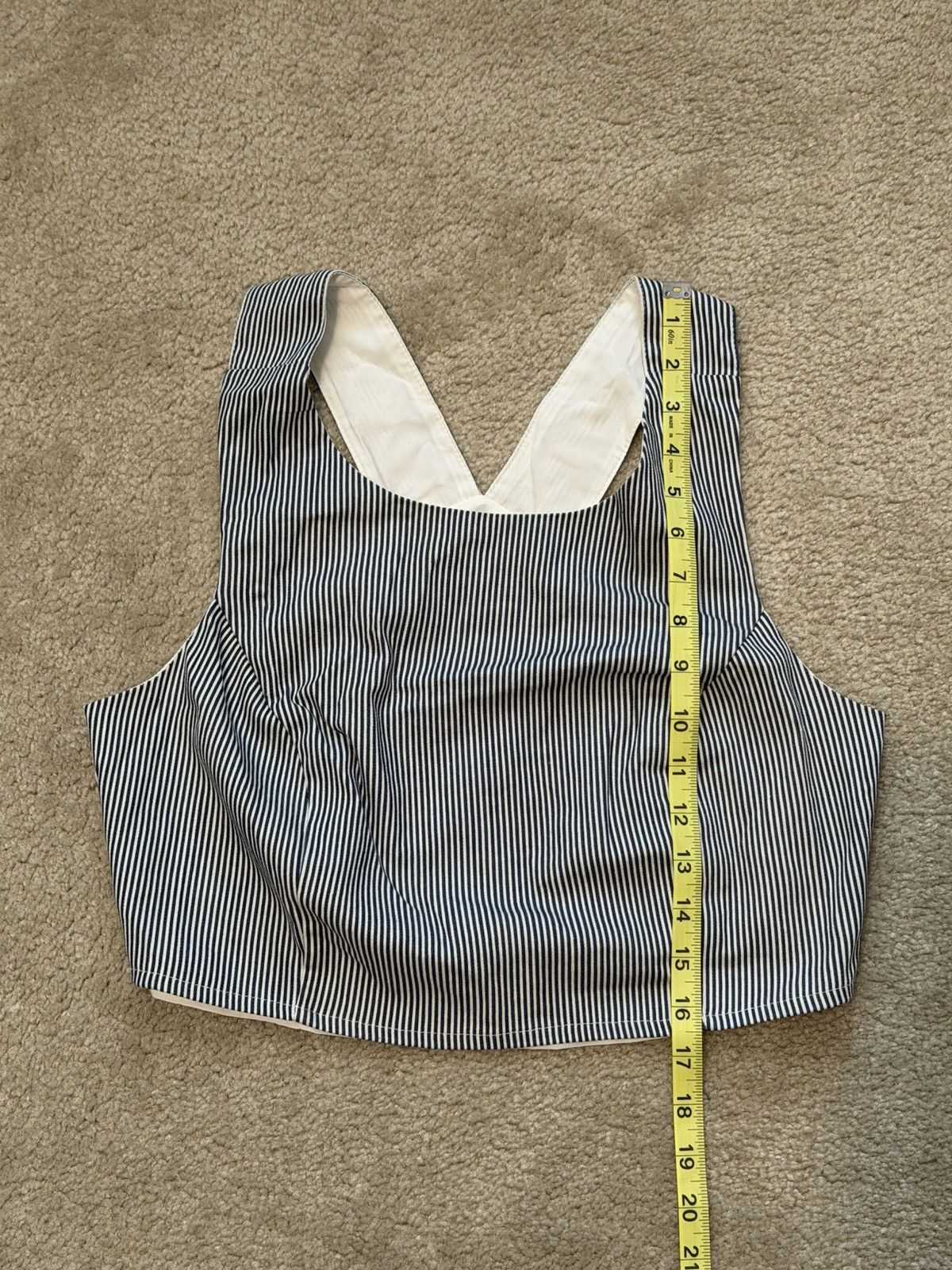 Other Lucca Couture Women's Tank Top Blue And White Size Large Size L / US 10 / IT 46 - 3 Thumbnail