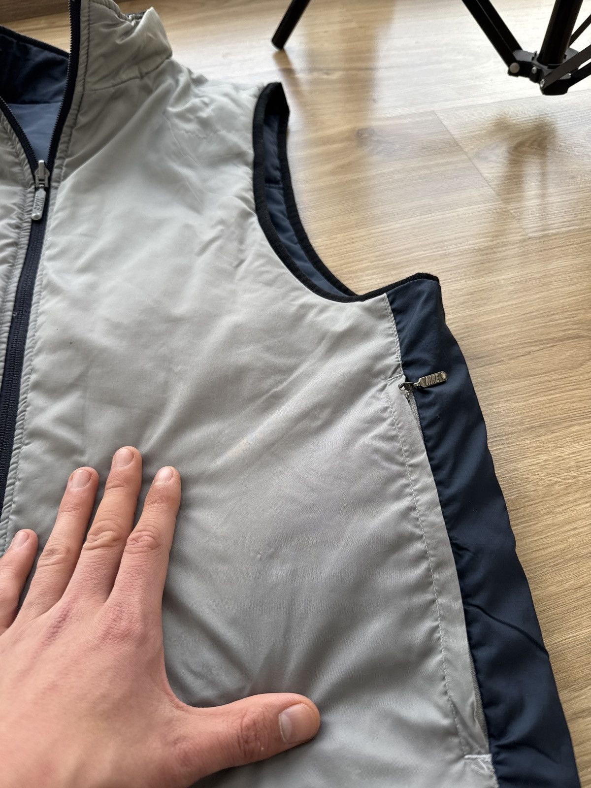Nike × Vintage Vintage Nike Reversible Y2K light vest Size US S / EU 44-46 / 1 - 8 Thumbnail