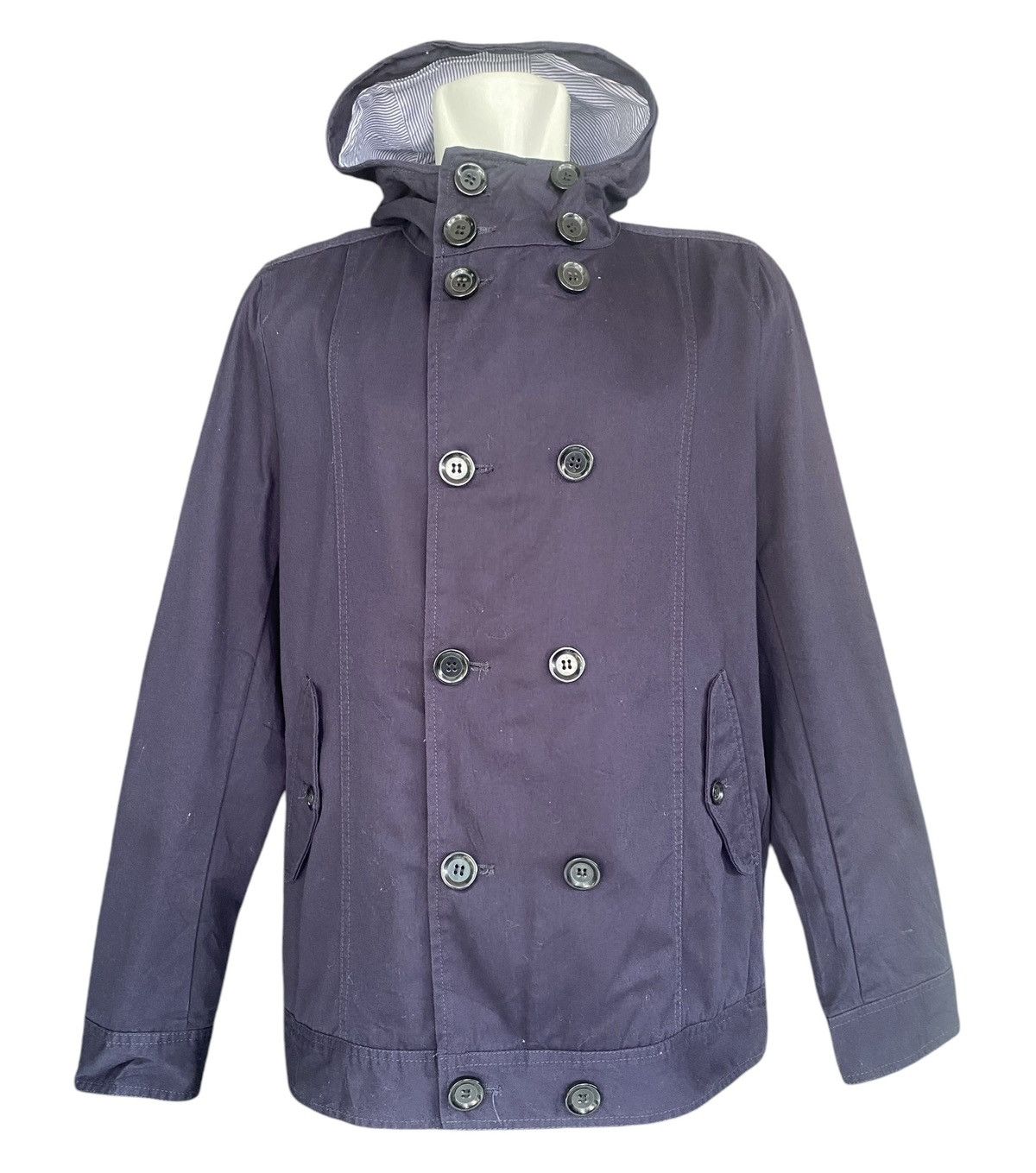 20471120 LOUIS CHARLON Double Breasted Zipper Hoodie Jacket Size US XL / EU 56 / 4 - 1 Thumbnail