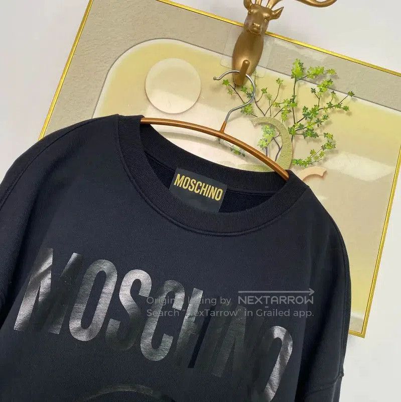 Moschino Moschino Black Cotton Men's Sweatshirt . Size US L / EU 52-54 / 3 - 4 Thumbnail