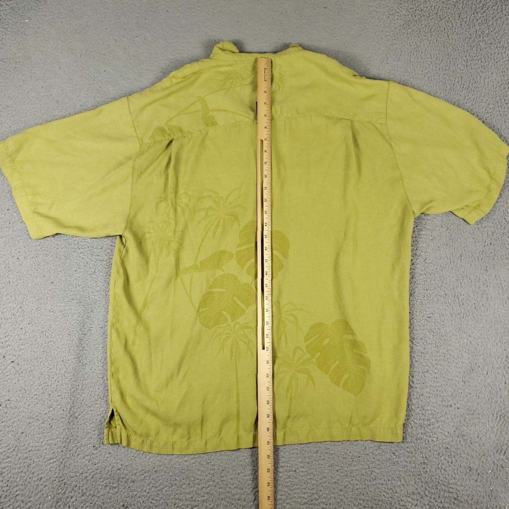 Tommy Bahama Tommy Bahama Hawaiian Button-Up Shirt Mens XL Yellow Linen Short Sleeve Size US XL / EU 56 / 4 - 5 Thumbnail