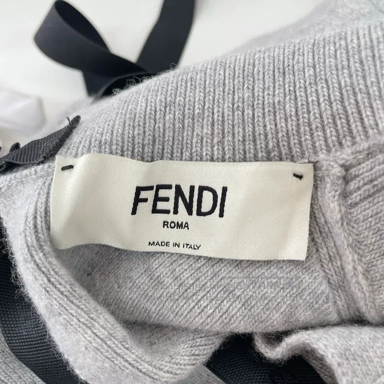 Fendi Fendi Gray wool knitted top Size XS / US 0-2 / IT 36-38 - 6 Thumbnail