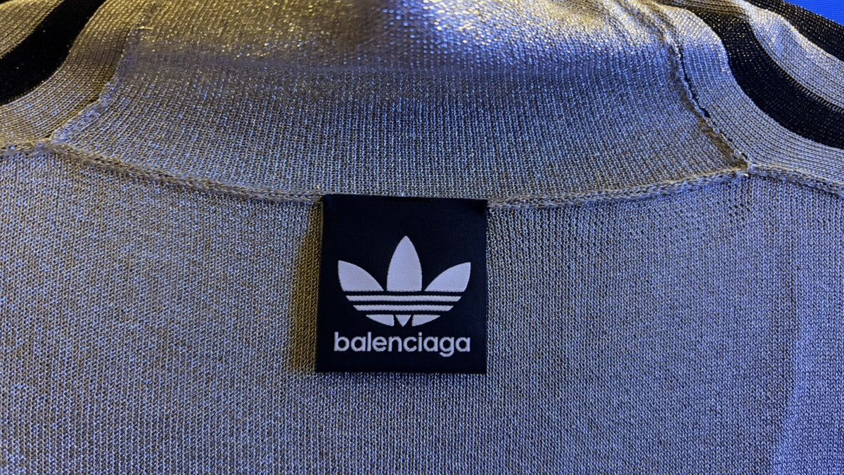 Adidas × Balenciaga Adidas x Balenciaga Athletic Mock Neck LUREX FINE KNIT Sz XL Size XL / US 12-14 / IT 48-50 - 4 Thumbnail