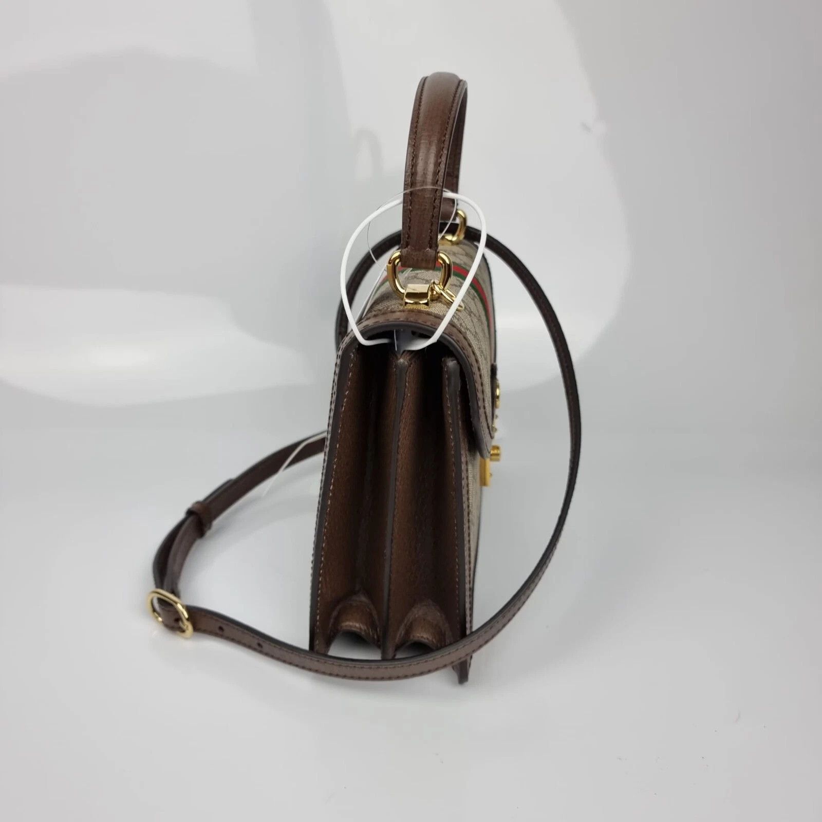 Gucci GUCCI Medium Ophidia GG Ebony Top Handle Bag New Size ONE SIZE - 6 Thumbnail