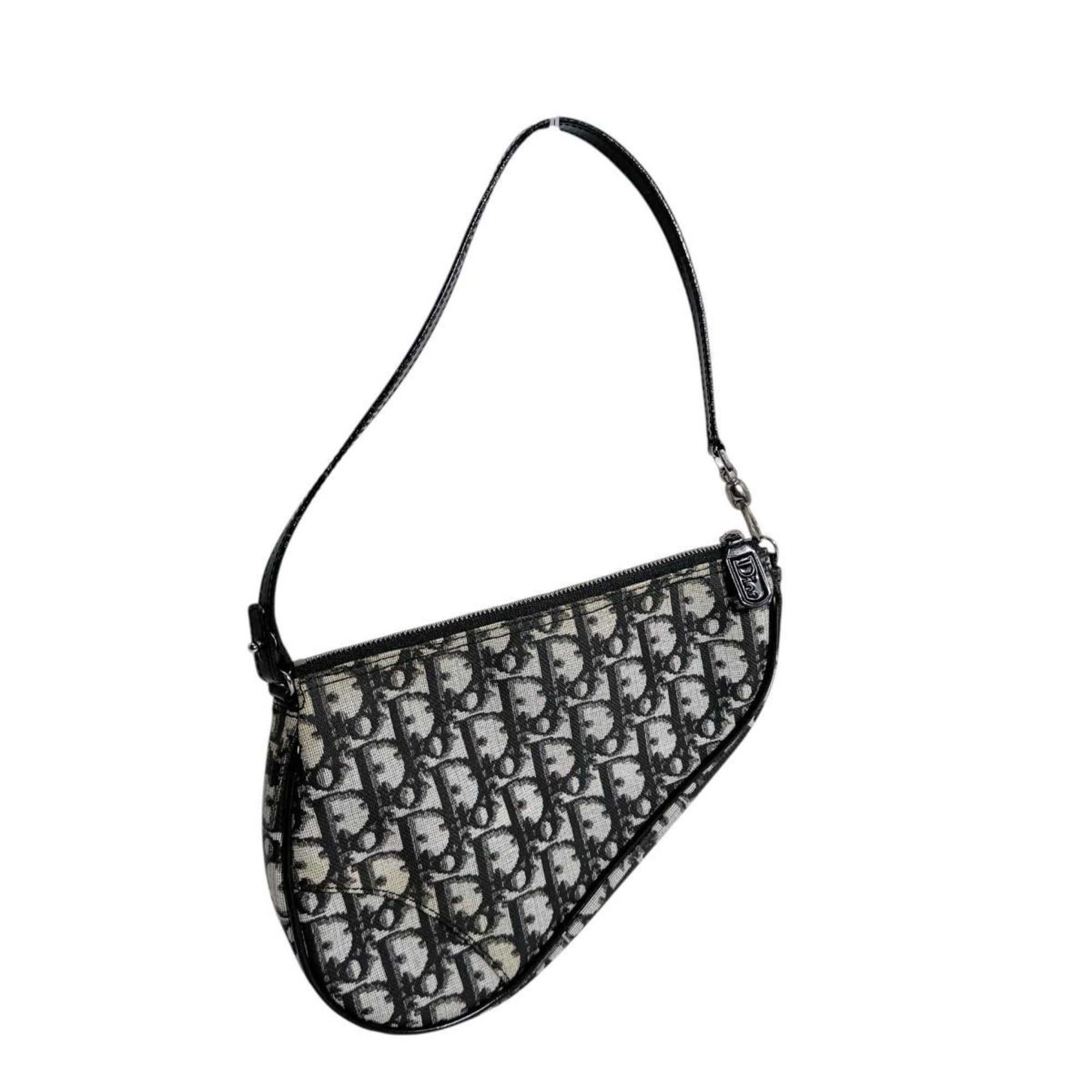 Christian Dior Trotter Saddle Bag Accessory Pouch Black