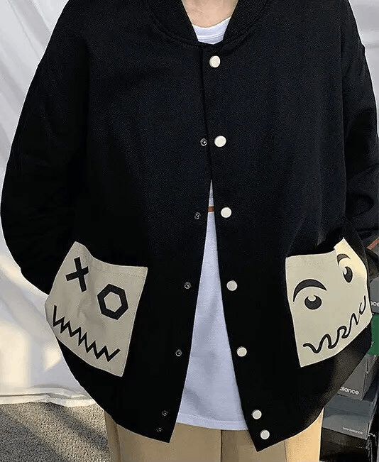Japanese Brand × Vintage Rare cartoon pocket jacket graphic aesthetic Size US XL / EU 56 / 4 - 1 Thumbnail