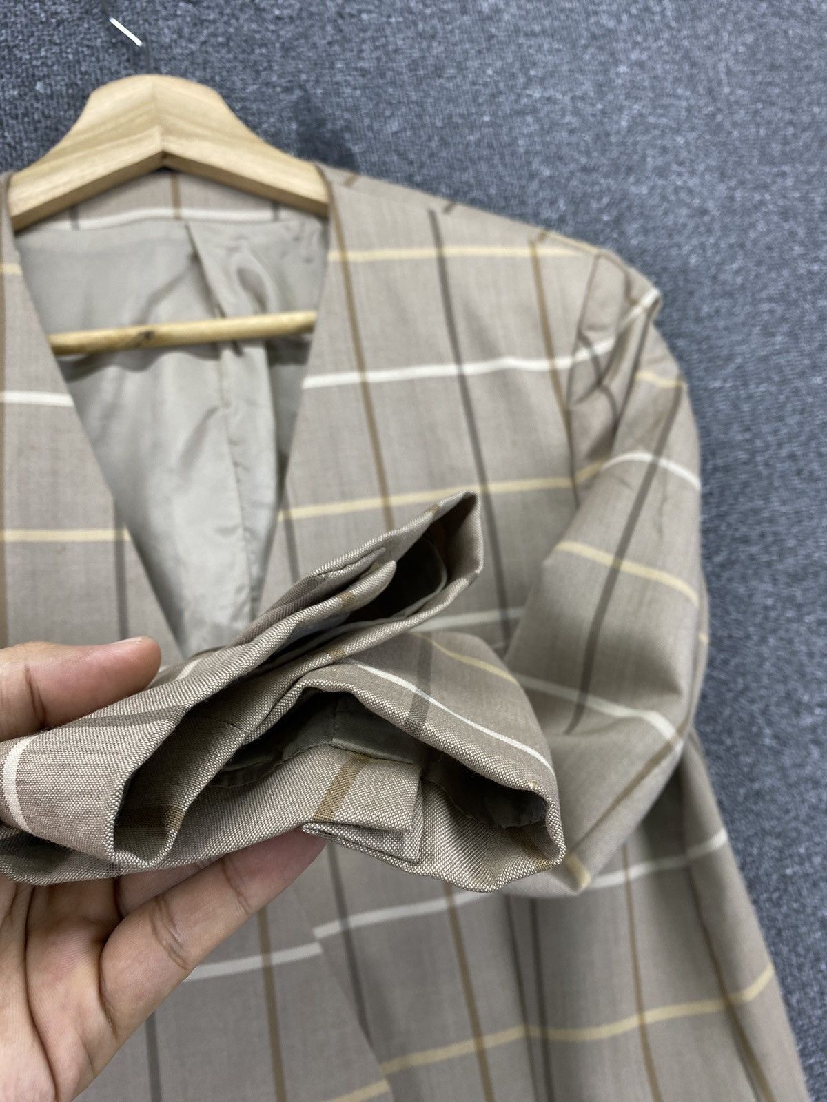 Burberry Vintage Burberry Shadows Plaid Checkered Coat Jacket Size M / US 6-8 / IT 42-44 - 12 Thumbnail