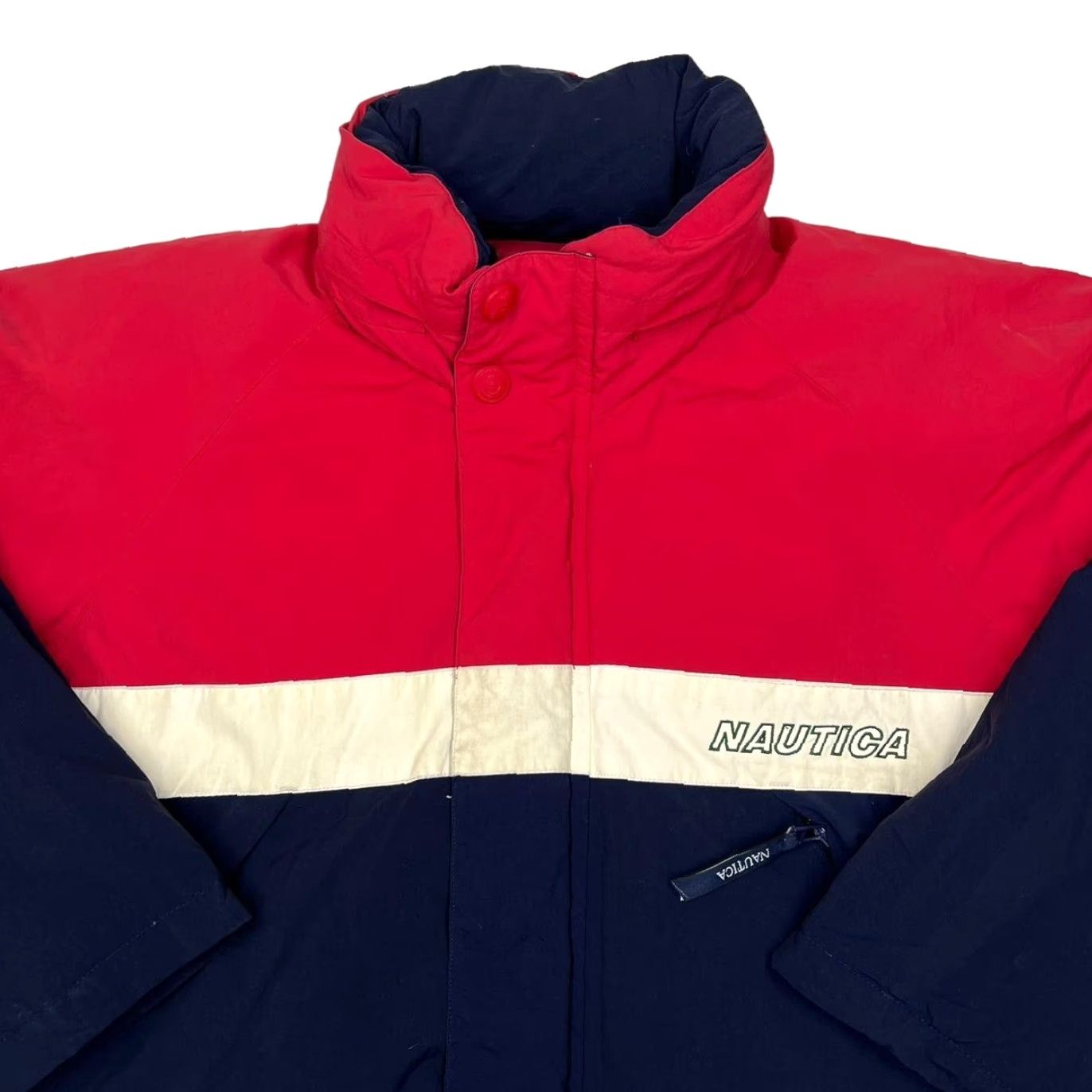 Nautica NAUTICA Jacket Puffer Small Navy Down Filled Colour Block Retro Vintage Men’s Jacket Size US S / EU 44-46 / 1 - 3 Thumbnail