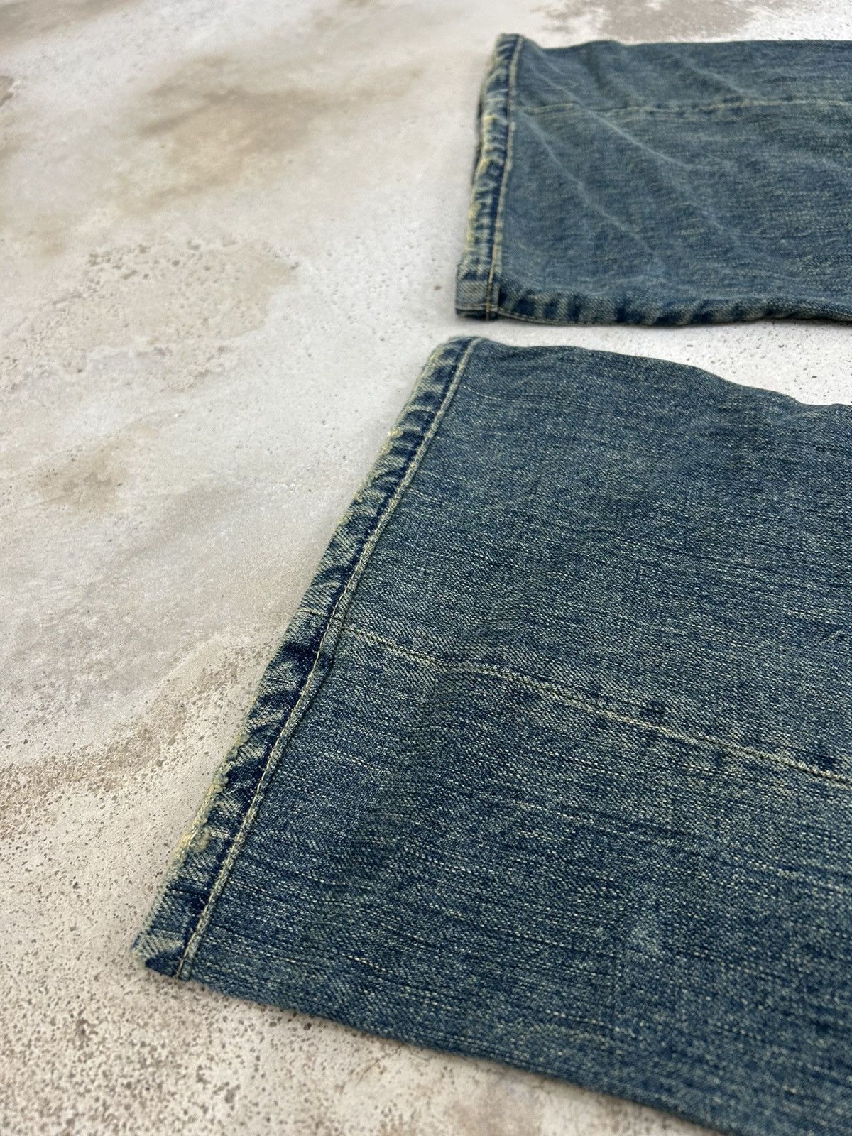Hysteric Glamour Chip Pepper Jean Baggy Mud Washed Whisker Distressed Size US 30 / EU 46 - 9 Thumbnail