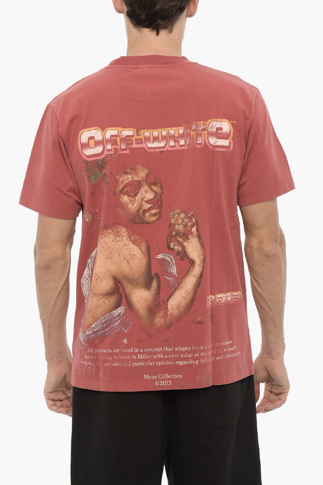 Off-White og1mm0824 Printed Digit Bacchus Crewneck T-Shirt