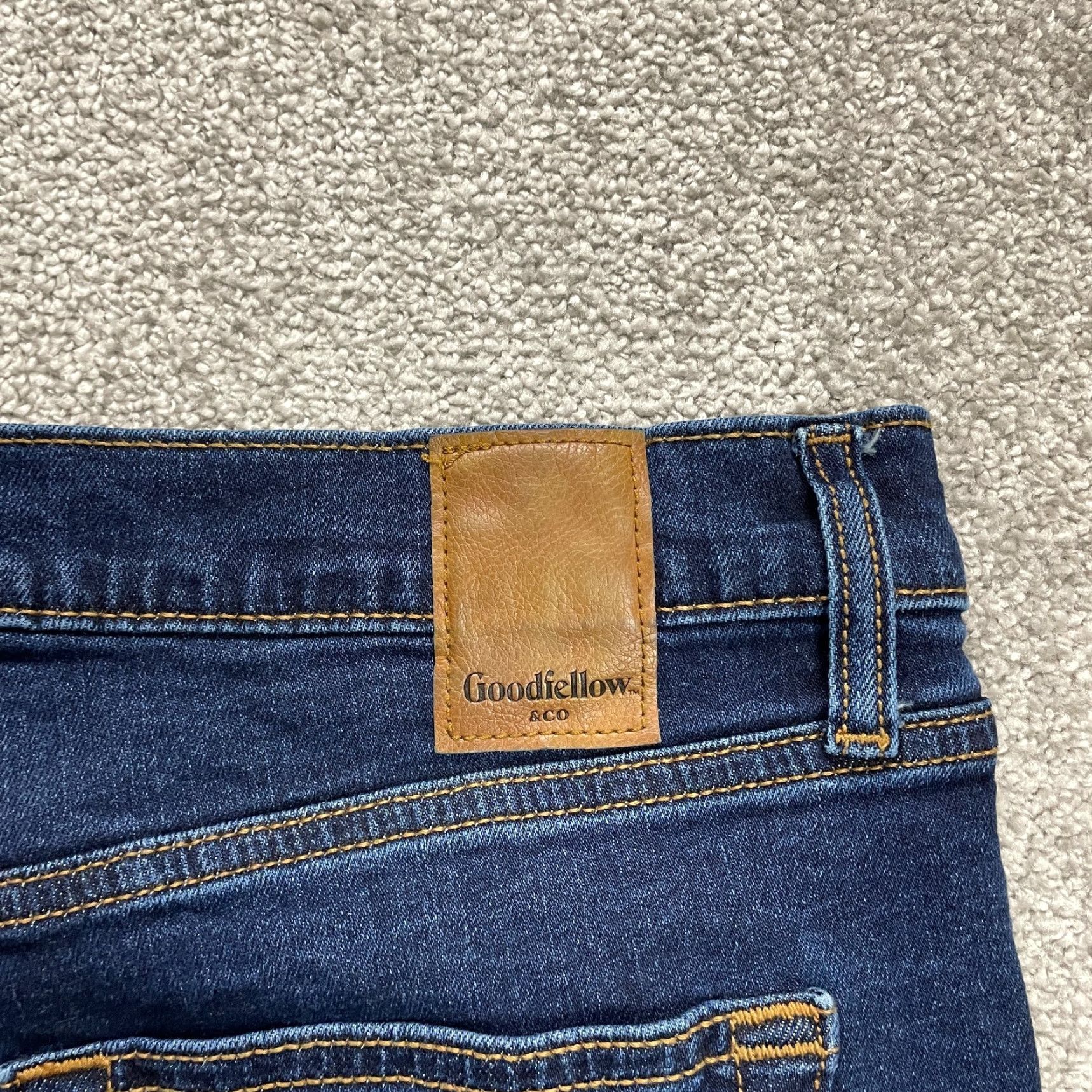 Vintage VINTAGE Godfellow Mens Jeans 38x29 Denim Slim Straight Leg Dark Wash Cotton Spandex Size US 38 / EU 54 - 5 Thumbnail