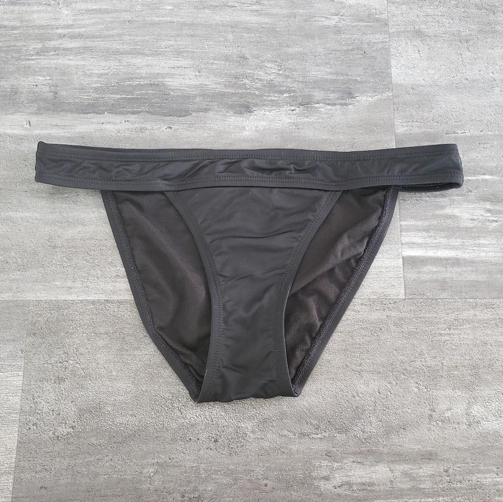Designer Black Banded BL Classic Bikini Bottoms Size ONE SIZE - 1 Thumbnail