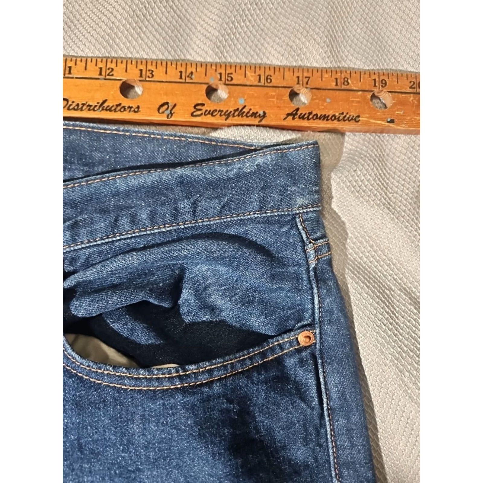 Levi's Levi's Outerknown Jeans Mens 34x30 Blue Denim Hemp Blend Western Pants Size US 34 / EU 50 - 6 Thumbnail