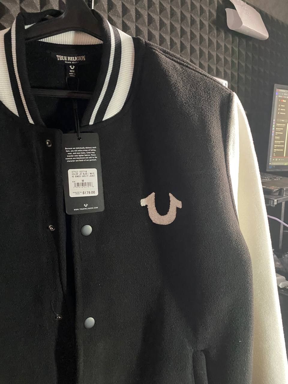 True Religion True Religion Bonded Varsity Jacket Size US L / EU 52-54 / 3 - 5 Thumbnail