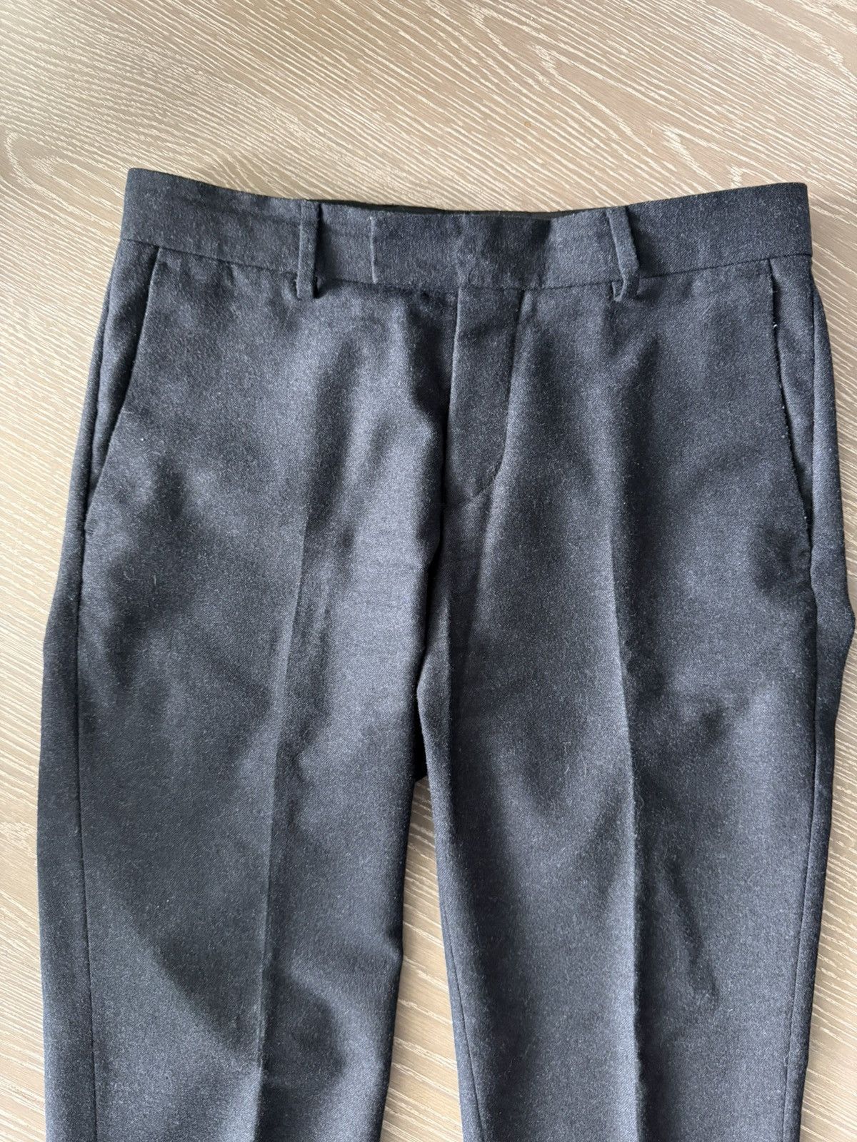 Tiger of Sweden Navy Wool Flannel Trousers Size US 30 / EU 46 - 2 Thumbnail