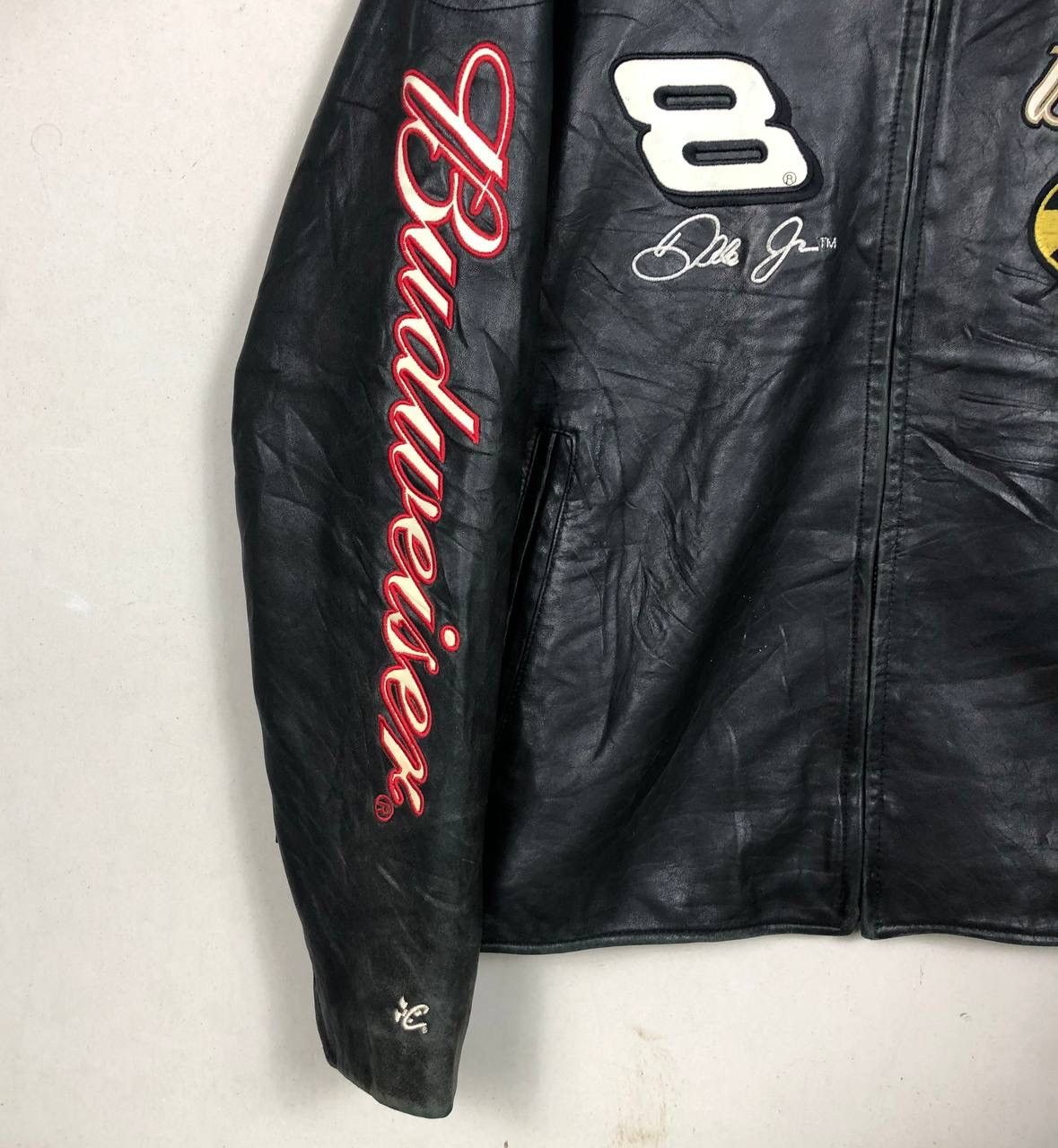 Wilsons Leather Wilson Leather Dale Earnhardt Jr #8 Budweiser Nascar Jacket Size US L / EU 52-54 / 3 - 5 Thumbnail