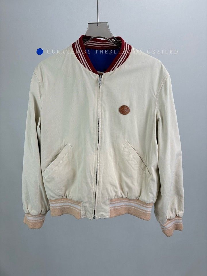 Gucci Reversible Blue Tiger Embroidered Bomber Jacket Size US M / EU 48-50 / 2 - 1 Thumbnail