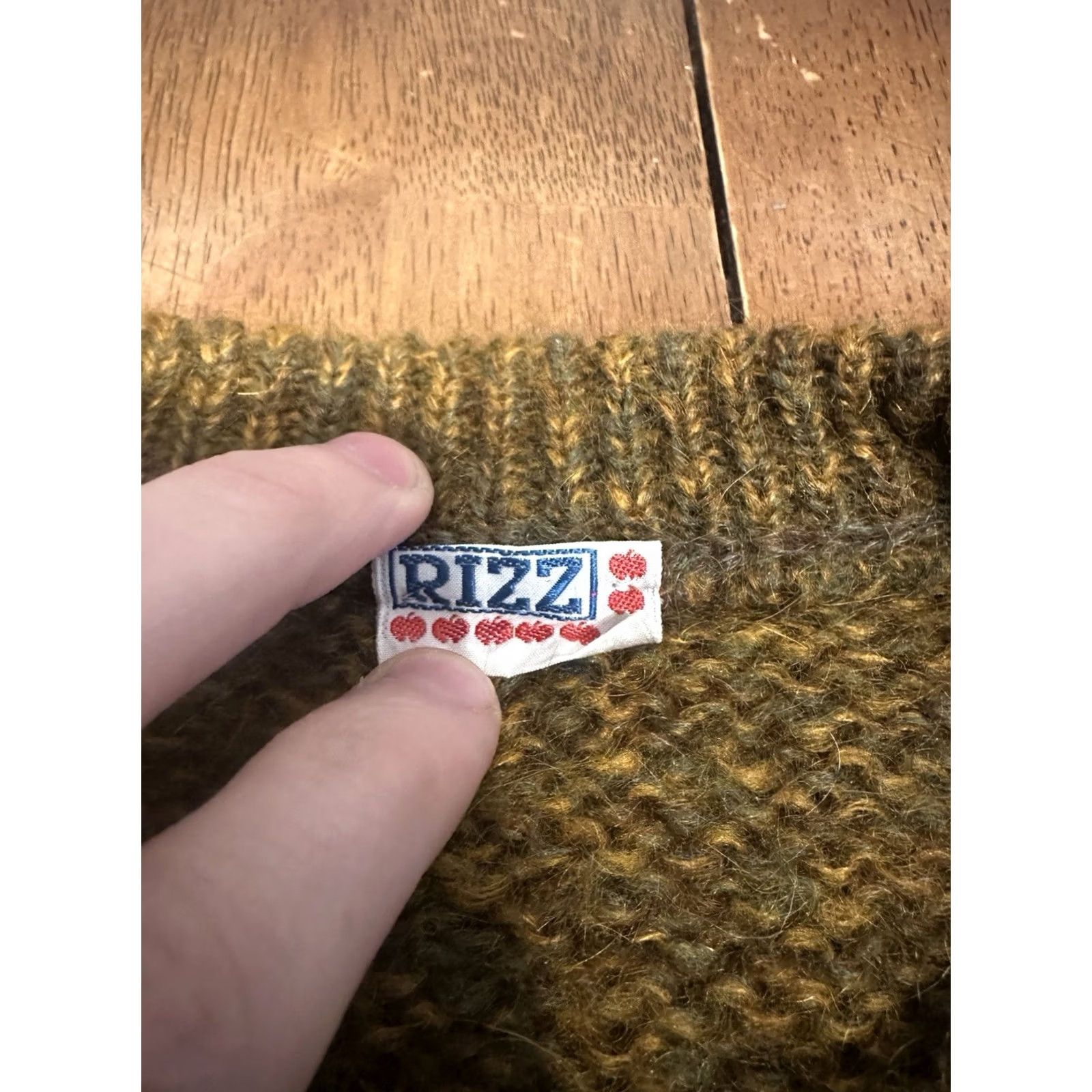 Vintage VINTAGE RIZZ Sweater M/L Argyle Mohair 70s 80s Grunge Brown Mens Size US M / EU 48-50 / 2 - 3 Thumbnail