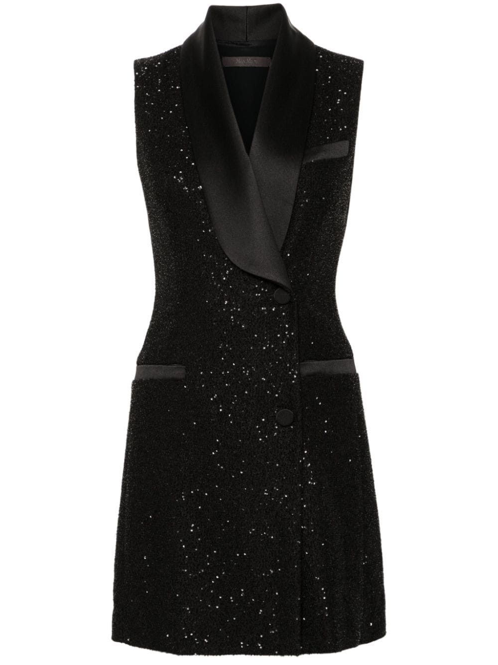 Max Mara WOOL BLEND SHORT DRESS Size S / US 4 / IT 40 - 1 Thumbnail