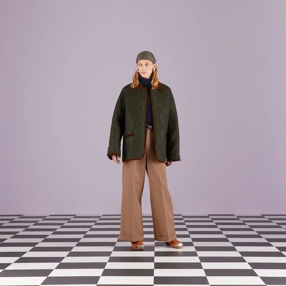 Gucci o1w1db10525 Quilted Cotton Jacket in Green Size US L / EU 52-54 / 3 - 3 Thumbnail
