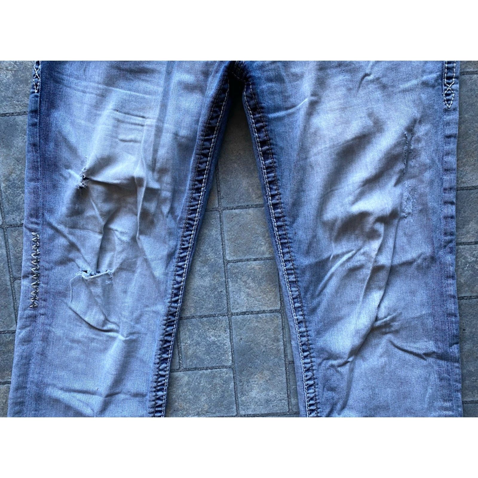 Vintage VINTAGE Rock Revival Jeans Sawyer Relaxed Straight Men’s 36 Flaws Wear Mens Jeans 36 Straight Relaxed Size US 36 / EU 52 - 3 Thumbnail