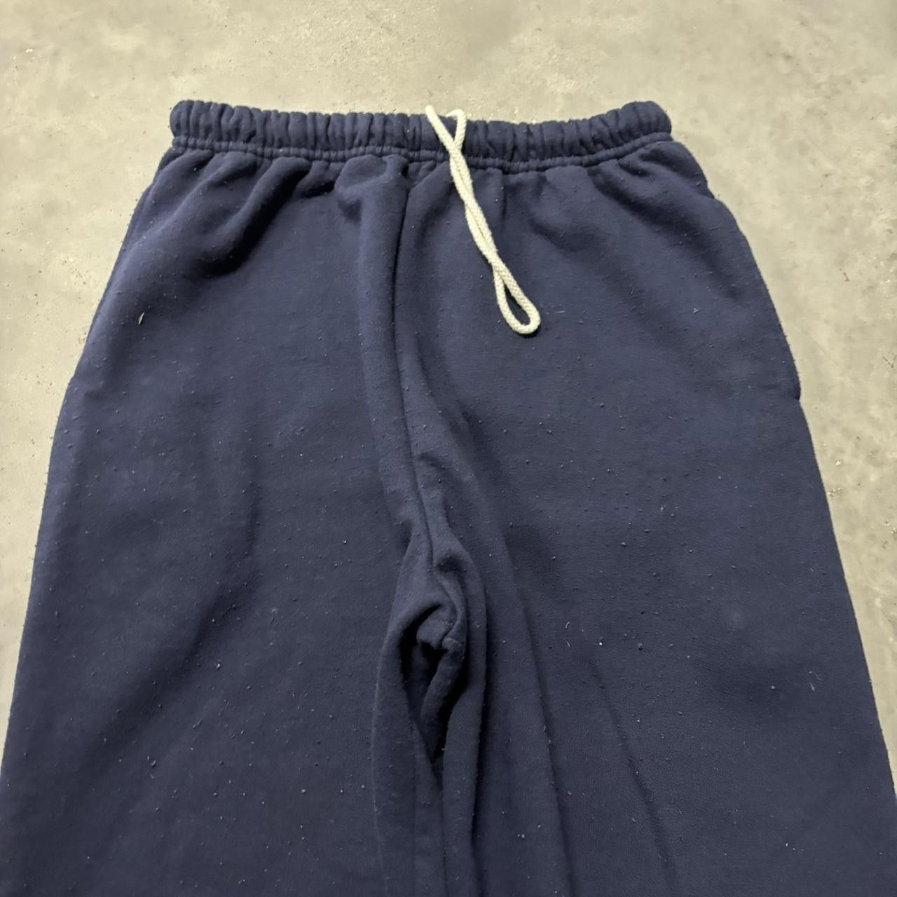 Japanese Brand × Vintage Crazy Vintage Y2K/2000s Navy Blue Skater Essential Sweatpants! Size US 30 / EU 46 - 4 Thumbnail