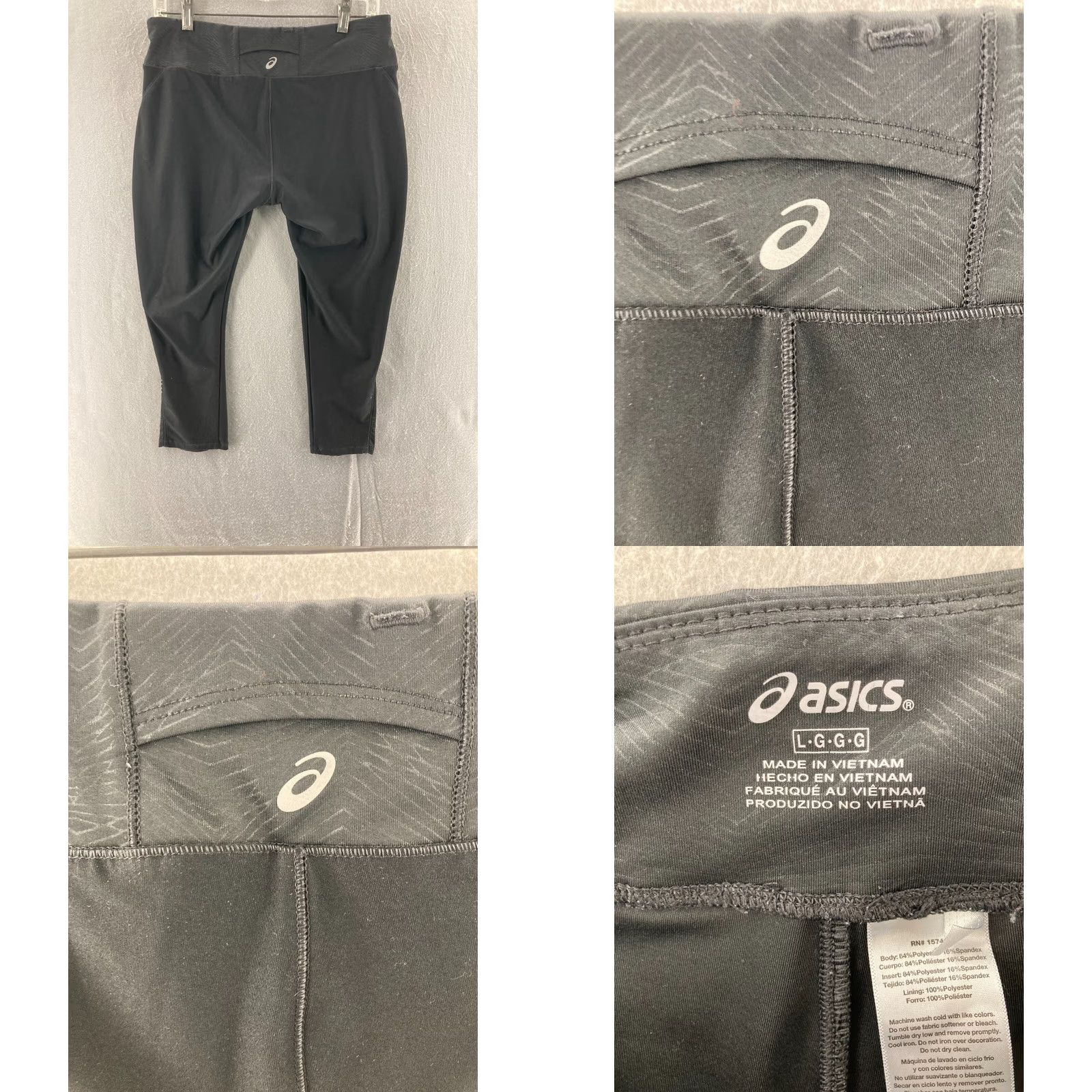 Asics ASICS Women's Leggings Yoga Pants Workout Running Old Rose L EUC Black XS-XL Legging Style Athleisure Pants Womens Size 36" / US 14 / IT 50 - 8 Thumbnail