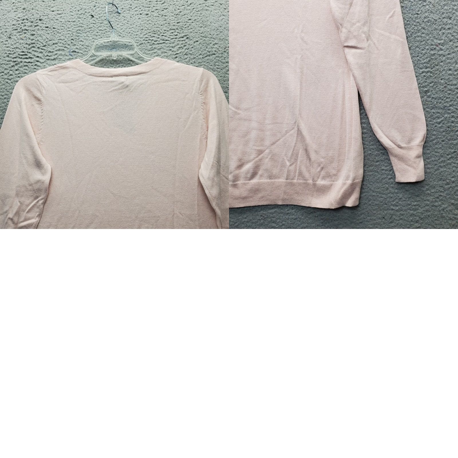 Worthington Worthington Womens Sweater Raglan Sleeve V-Neck Pullover M Pink Slim Knit Shirt Size M / US 6-8 / IT 42-44 - 8 Thumbnail