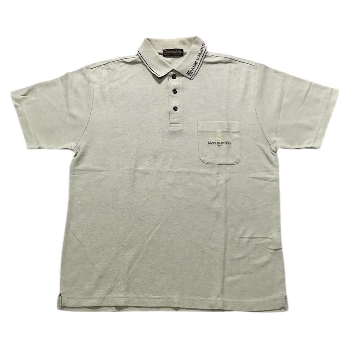 Gianni Valentino × Vintage 90s Gianni Valentino Italy Pocket Shirt Size US M / EU 48-50 / 2 - 1 Thumbnail