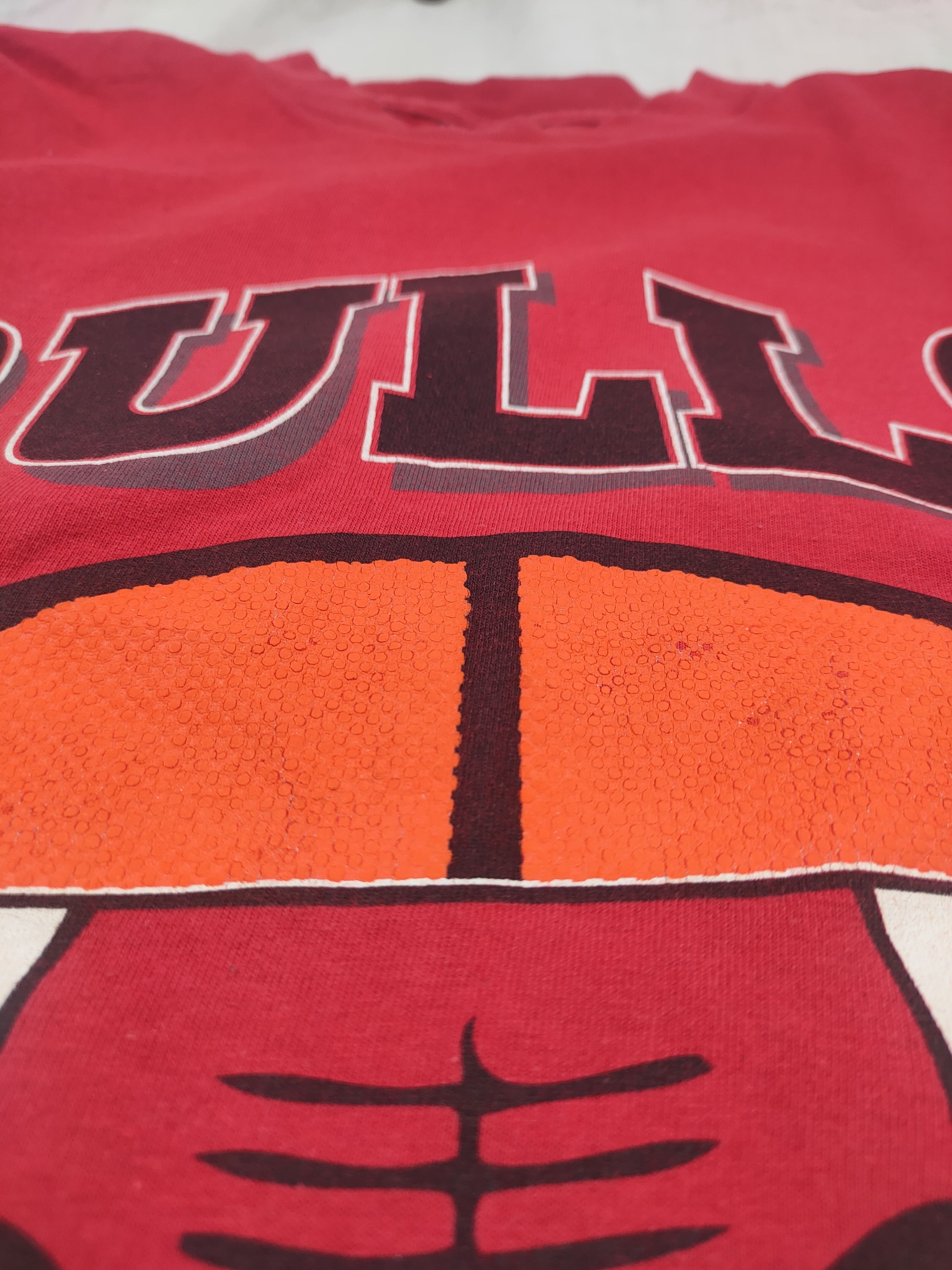 NBA Chicago Bulls Basketball T-Shirt Vintage NBA 1992 Cotton USA Size US L / EU 52-54 / 3 - 6 Thumbnail