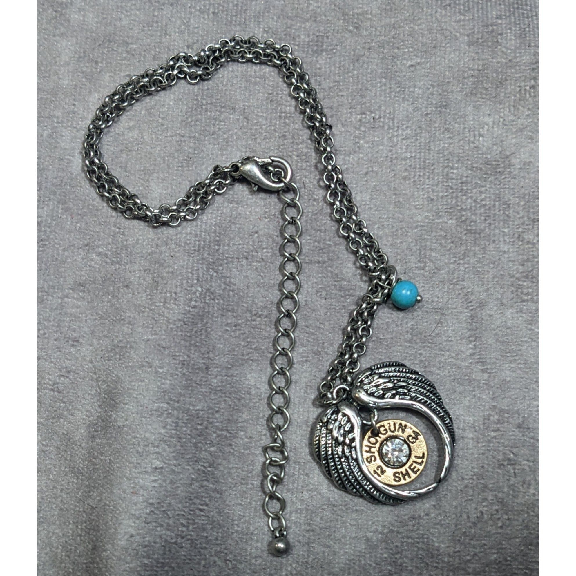 Other Angel Wing Faux Shotgun Shell Pendant Necklace Size ONE SIZE - 6 Thumbnail