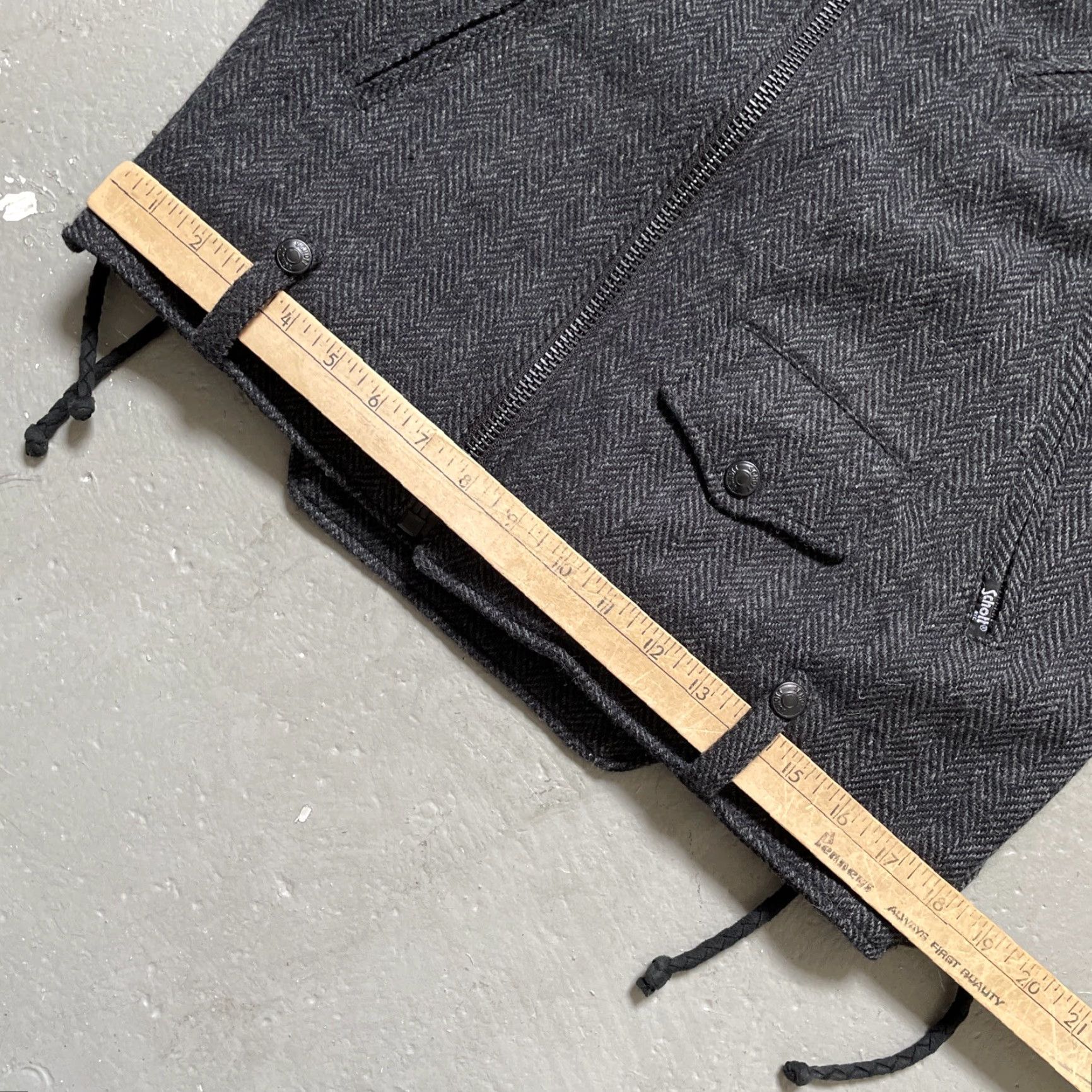Neighborhood VINTAGE Neighborhood x Schott Perfecto Wool Motorcycle Jacket NBHD Made In Japan 38 Size US XXS / EU 40 - 6 Thumbnail