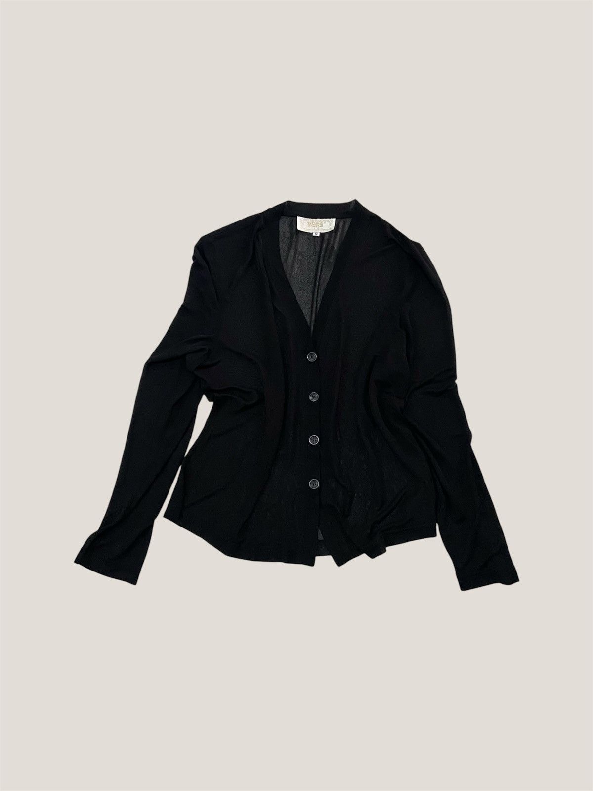 Versus Versace Versace black knit silk cardigan Size ONE SIZE - 1 Thumbnail
