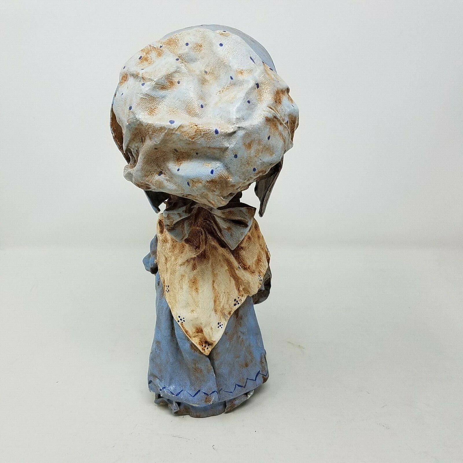 Vintage 4 Prairie Dolls Fabric Papier Mache Statues Colonial 70s Size ONE SIZE - 3 Thumbnail